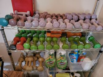 Dumbells 1, 2, 3, 4 and 8s.