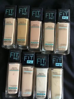 New Maybelline fit me foundations