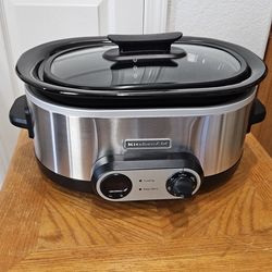 KITCHEN AID 7 QUART SLOW COOKER