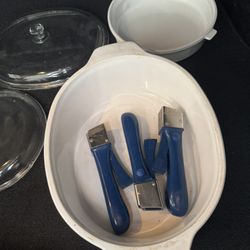 Set Of China: Princess House exclusive White Porcelain Bowls And Lids