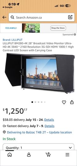 Broadcast Video Monitor HD 4K