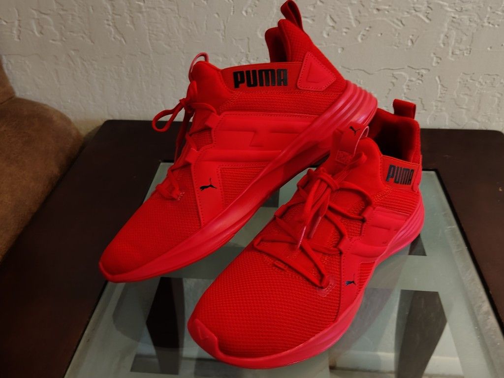 Running Shoes Pumas Red New