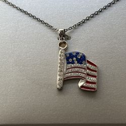 American Flag Necklace 