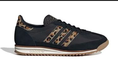 Adidas Black Brown leopard