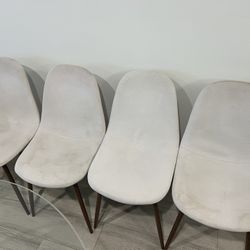 4 Light Beige Chairs