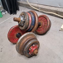 Adjustable Dumbbells 32lb Each 