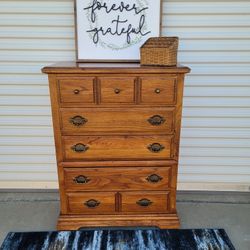 VINTAGE TALL DRESSER 