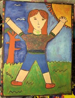 Colorful Canvas kid's room art