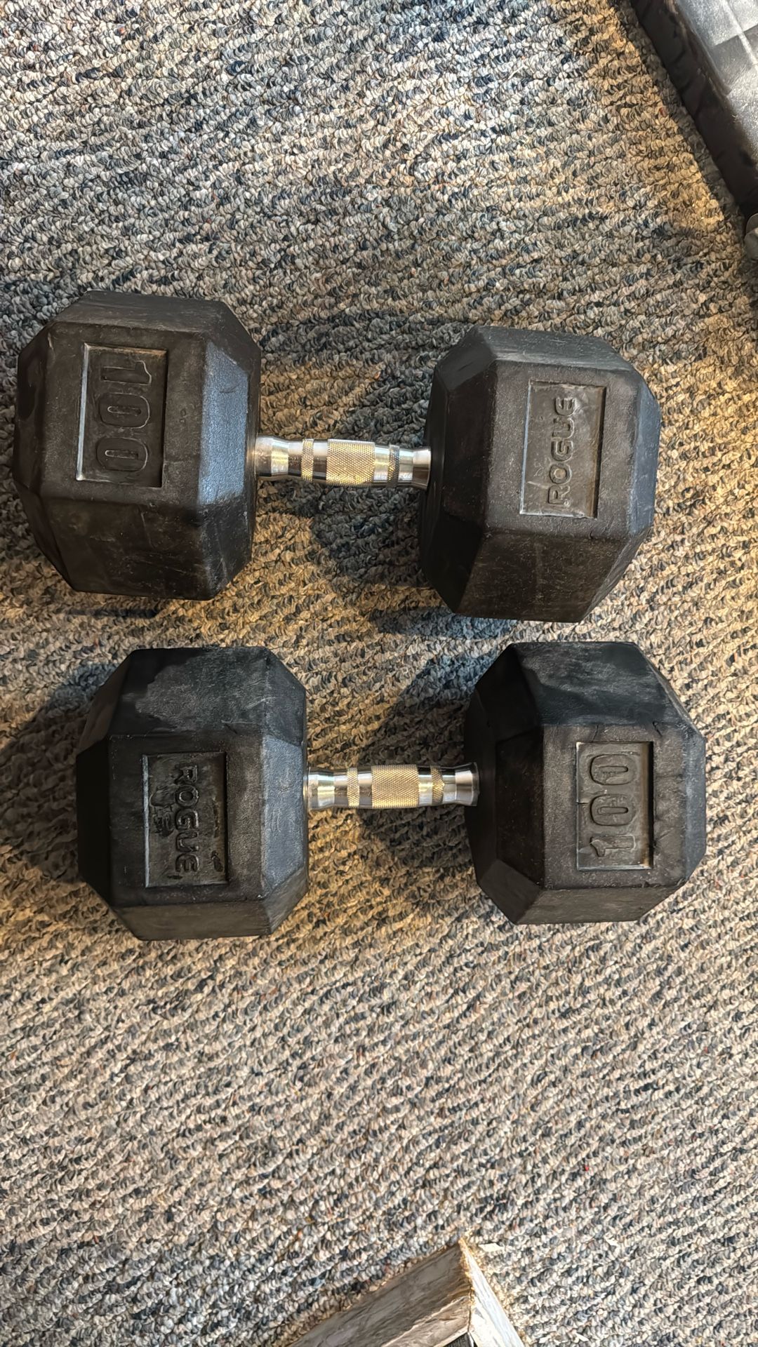 Rogue Dumbbells 100 Lb