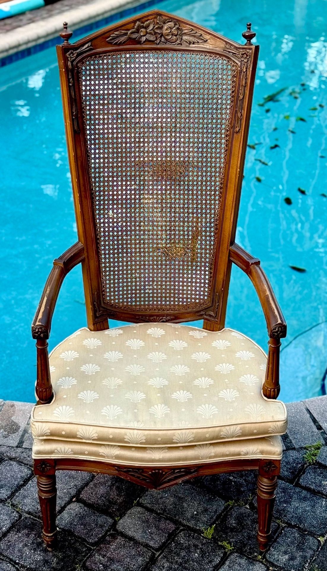 ⭕️ Antique 1920s Hepplewhite Style Mahogany Side Chair With Shield Back