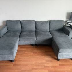 Living Room Couch And Computer Desk