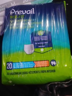 Pre-vail per fit daily underwear LG 20ct extra abs.