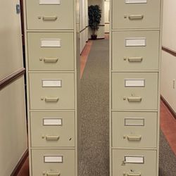 Metal 5 Draw File Cabinet
