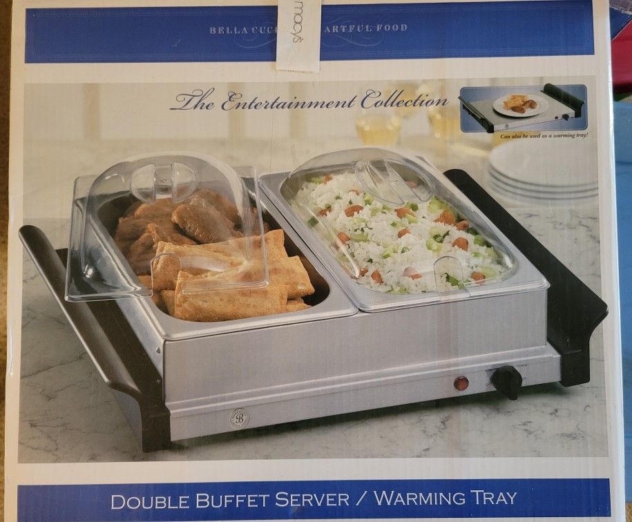 Bella Cucina Double Buffet Server/Warming Tray