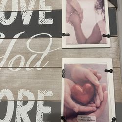 Love U More Picture Frame   2     4x6  Photos 