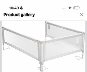 Toddler bed rails for 3 sides