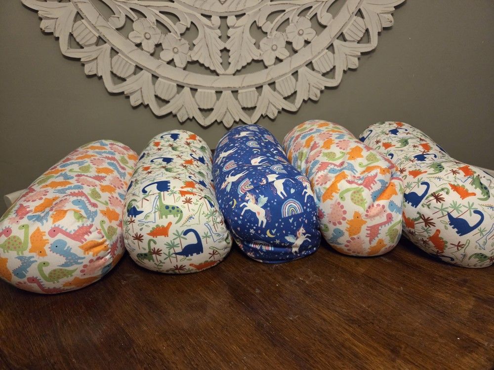 New Colorful Beaded Bolster Pillows