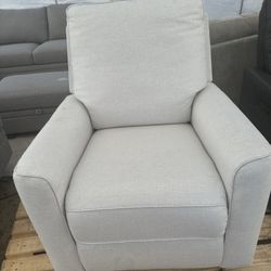 Fabric glider recliner $275