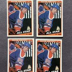 (4) 1984 Topps #154 Wayne Gretzky (AS). Negotiable 