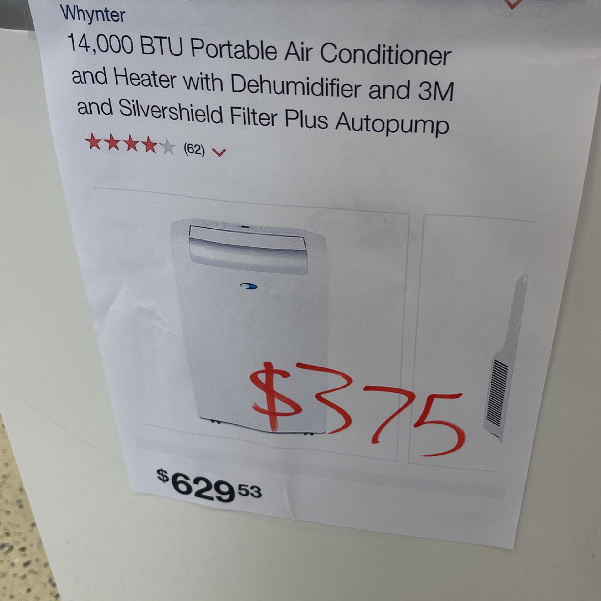 Portable Air Conditioner And Heater With Dehumidifier 