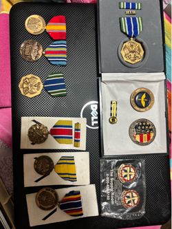 Army metals War on terrorist land ect.
