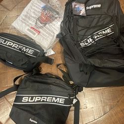 Supreme, Bags, Supreme Waist Bag Black Fw23