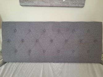 Grey headboard
