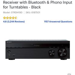 Sony Stereo Amplifier with Bluetooth