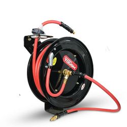 Hyper Tough 50 Foot Air Hose With Reel