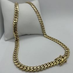 Chain Cuban Link 10k Yellow Gold