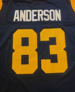 "FLIPPER"Anderson #83 Football Jersey Navy Blue only 1 available in( 3XL)