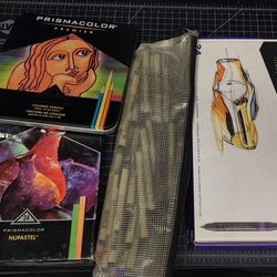 Art Supplies Markers Pastels Pencils Prisma Color Micron