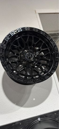 17x9 gloss black wheels tires new 6lug ford ram Chevy
