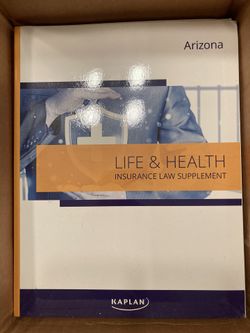 Kaplan Arizona Life & Health License Study Books 