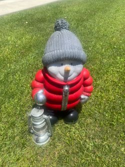 Costco 28" Hooded Snowman With Led Lantern