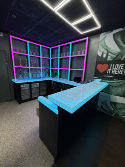 Illuminated Restaurant Equipment Bars