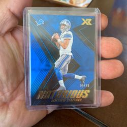 Matthew Stafford XR Notorious Trading Card 08/49