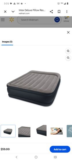 Queen pillow top air mattress brand new with bag, plugs in to put air in or deflate in Old Town Scottsdale