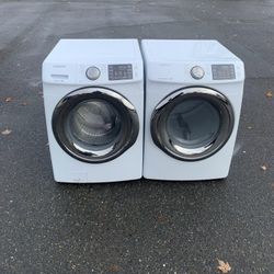 SAMSUNG WASHER AND DRYER SET. 
