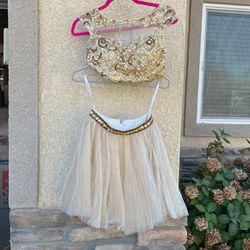 Sherry Hills Crop top And Skirt 