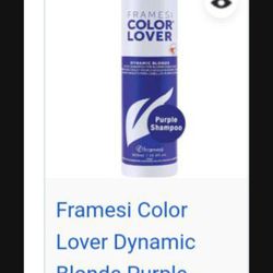 Purple Shampoo Framesi One Bottle Lefted