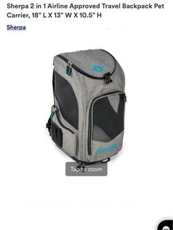 Sherpa 2-in-1 Airline Approved Pet Carrier Backpack