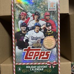 2025 Topps Holiday Baseball Advent Calendar Box’s Available (Shrink Wrapped)