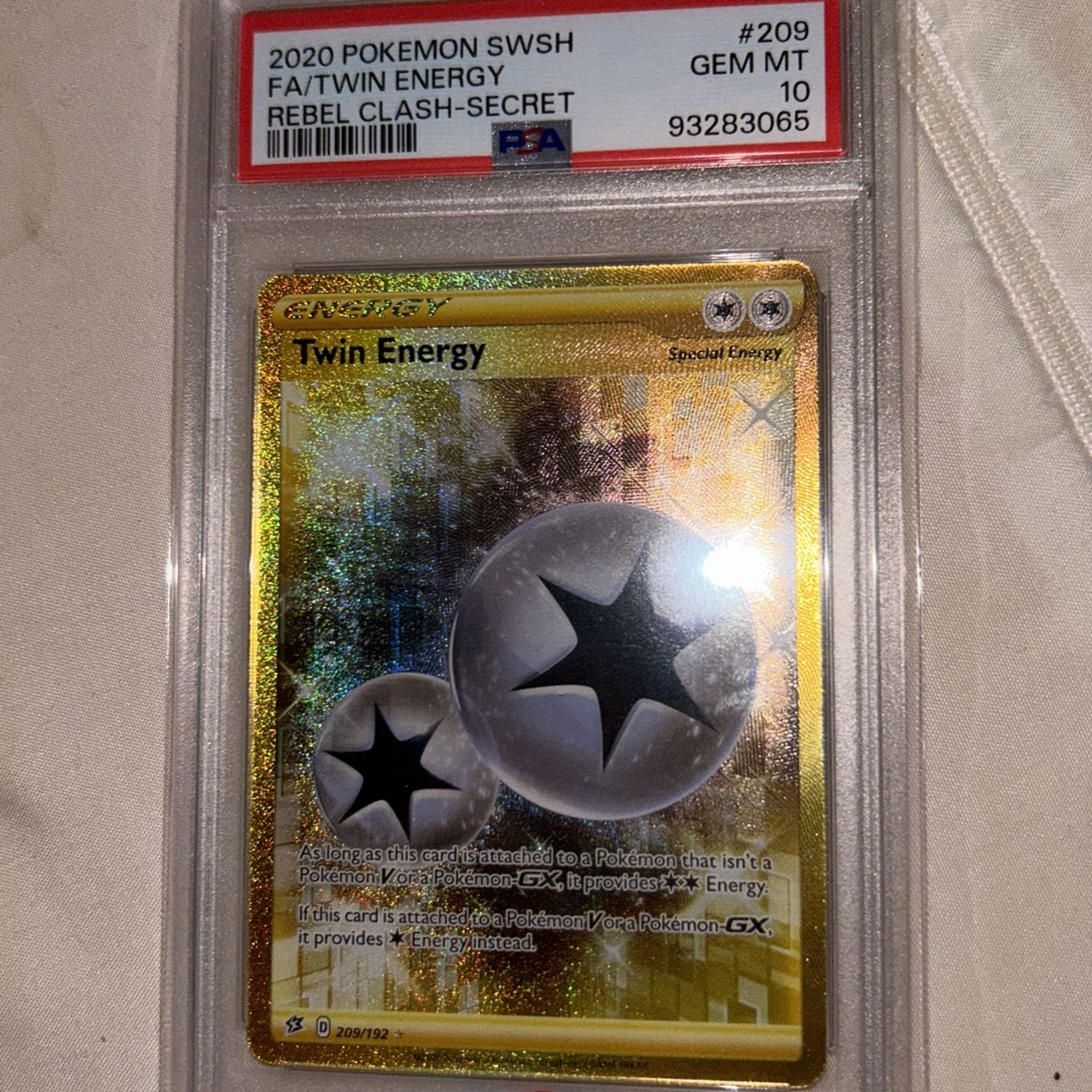 Pokemon twin energy rebel clash secret PSA 10 gold card - greenwatershopping.com Pokemon twin energy rebel clash secret PSA 10 gold card - greenwatershopping.com