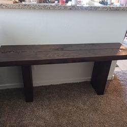 Beautiful New Solid Wooden Bench Stained Kona Brown Bench /Home Decor $140 