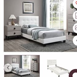 Twin Bed Frame Not Including Mattress 