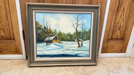 Winter scene picture