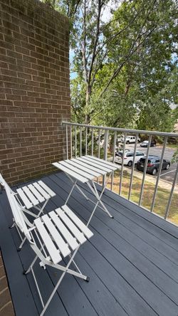 Folding bistro table & chairs set