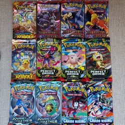 Pokemon Cards Booster Packs - 12 packs total