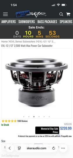 Skar EVL 12’ subs